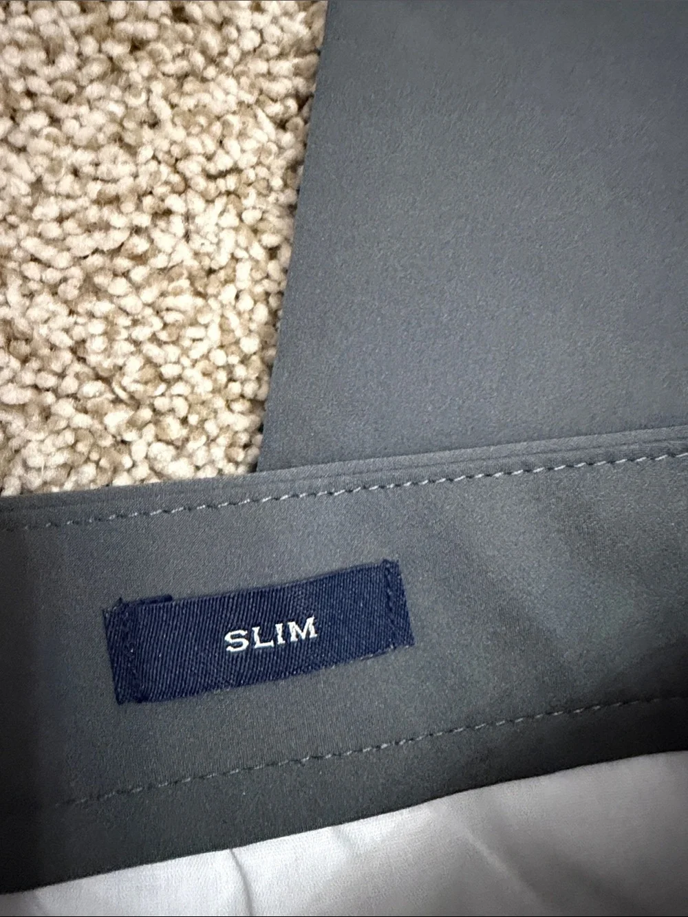 J. Crew Men's Charcoal Stretch Chinos